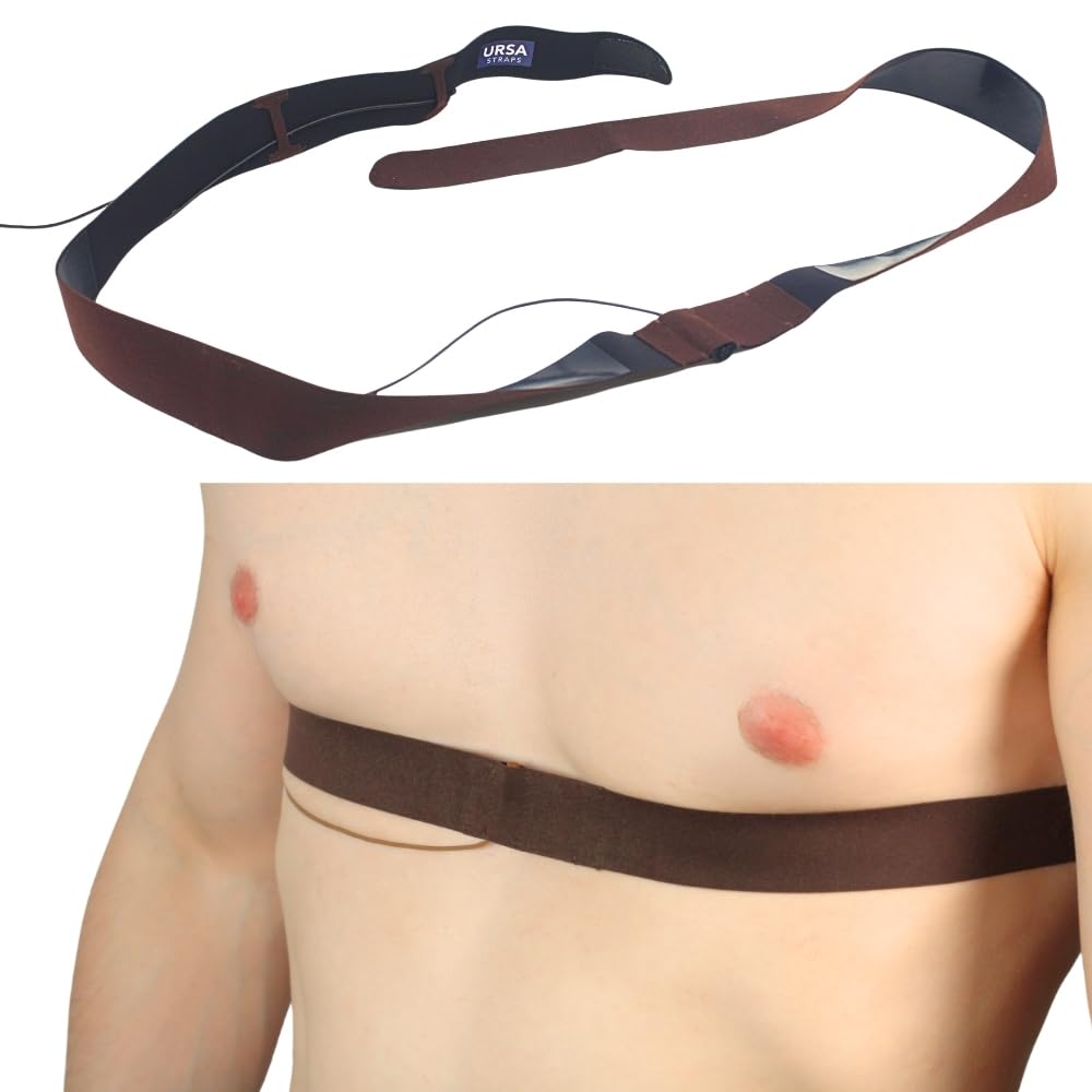 URSA Chest Straps: Low-Profile, Soft, Stretchy & Breathable Transmitter Straps for Location Sound, Theatre, Wedding Shoots & More (Brown)