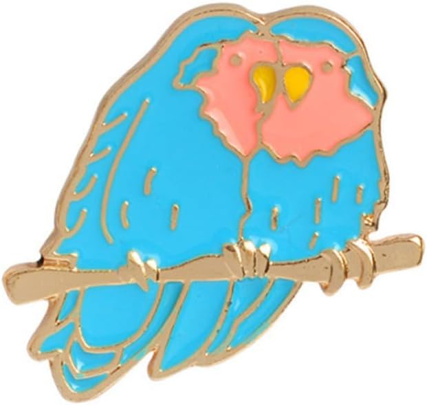 Creative Parrot Brooch Pin Alloy Animal Jewelry for Women