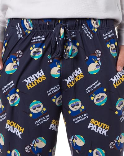 INTIMO South Park Men's Cartman You Will Respect My Authority Tossed Print Sleep Pajama Pants For Adults3