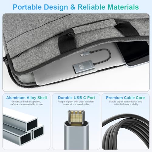 Image of AXFEE USB C to HDMI 4K Adapter, Type C to HDMI Adapter with Audio Video Output Compatible with iPhone 16 /15Pro /Max, MacBook iPad Pro, iPad Mini 6, Surface Pro /Go, S23, Pixelbook