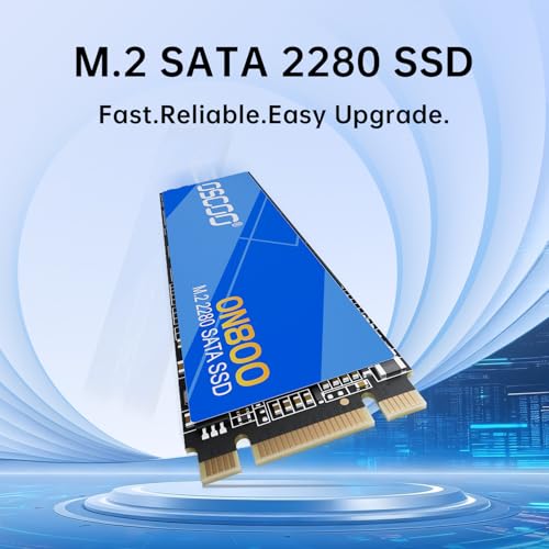 Image of 1TB M.2 2280 SATA SSD B+M Key SATA III 6Gbps,Up to 550MB /s for Laptop PC | Compatible with mini PCs, Dell, HP, Lenovo, Acer, ASUS, All-in-One PCs , Industrial / POS systems - Not NVMe PCIe slots