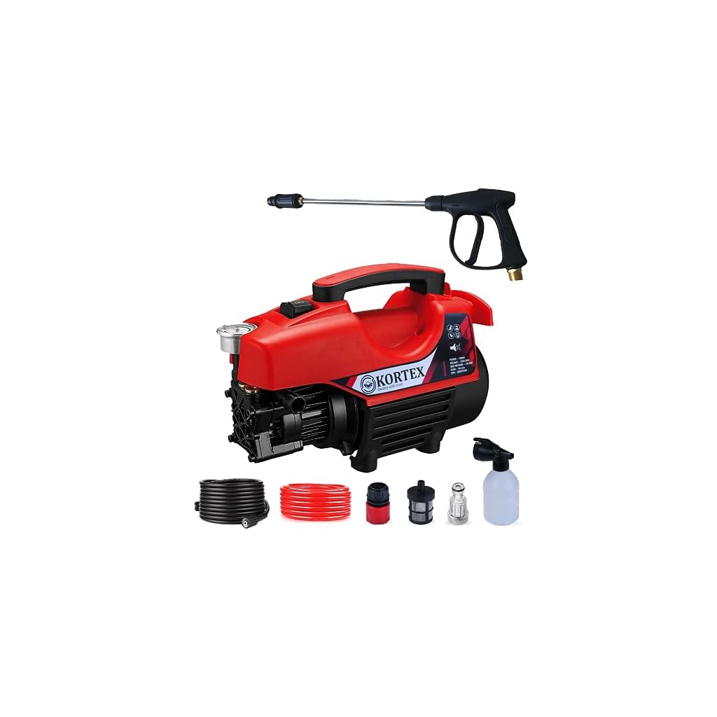 Kortex R5 High Pressure Car Washer Machine Motive Power 1800 watt and Pressure 160 bar. (Updated Model)…