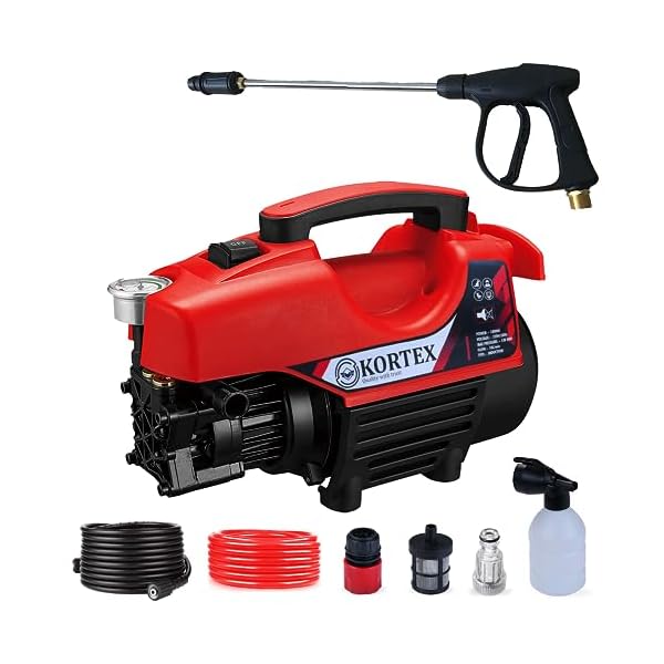 Kortex R5 High Pressure Car Washer Machine Motive Power 1800 watt and Pressure 160 bar. (Updated Model)…