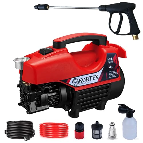 Kortex R5 High Pressure Car Washer Machine Motive Power 1800 watt and Pressure 160 bar. (Updated Model)…