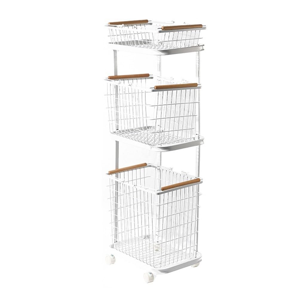 OZLMBERN Dirty Clothes Basket Household Storage Rack Bathroom Movable Dirty Clothes Storage Basket Dirty Clothes Basket(Style 4)