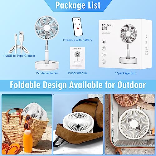 Lipety Portable Foldable Rechargeable Oscillating Fan thumb #7