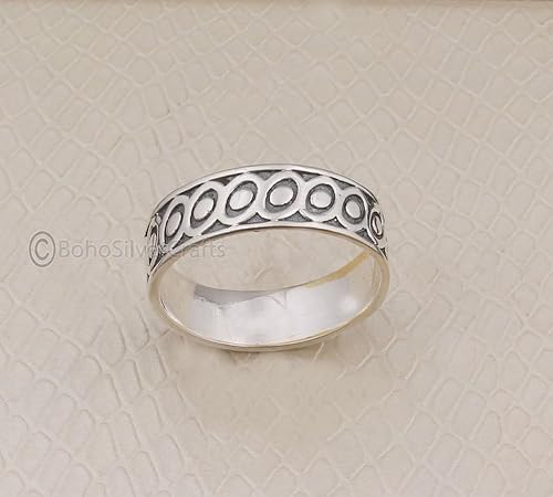 Miniatura 3 de 925 Silver Ring, Handmade Band Ring Women, Statement Band Rings, Fidget Spinner Ring, Wide Band Ring, Boho Band Rings, Narrow Band Ring, Minimalist