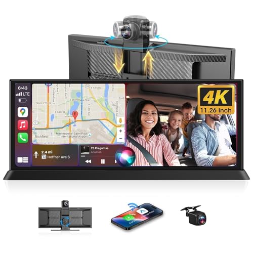 11,26 Pulgadas HD Táctil Car Play Coche, 4K Pantalla Carplay Coche