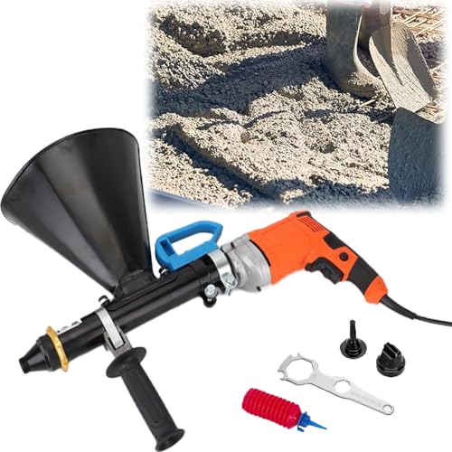 Pistola de lechada de mortero eléctrica de acero inoxidable, herramienta de calafateo para lechada, máquina aplicadora de cemento para cemento, mortero, masilla en polvo,Orange