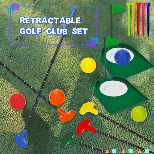 Putter de golf réglable pack de 5 couleurs idée cadeau loisir pour petits et grands
