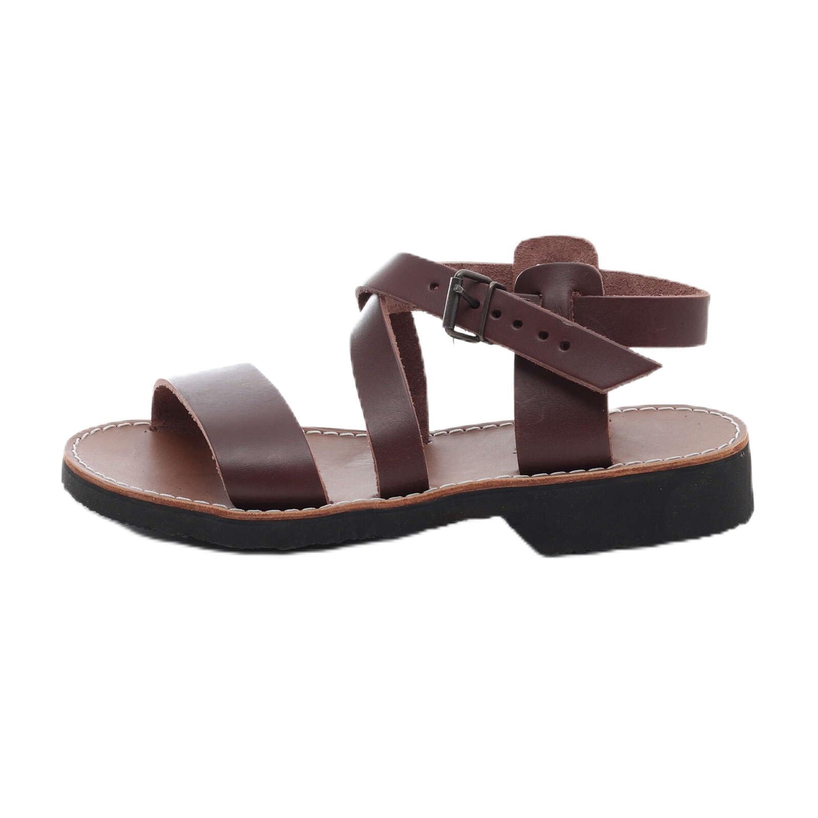 Holyart Franziskaner-Sandalen, Unisex, Modell Nazareth, aus Leder, hergestellt von den Mönchen von Bethlehem