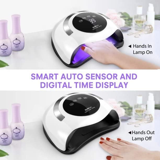Bella Bloom 120w UV Nail Dryer Gel Nail Lamp Led Lamps for Gel Nail Smart Sensor LCD Display - Image 3