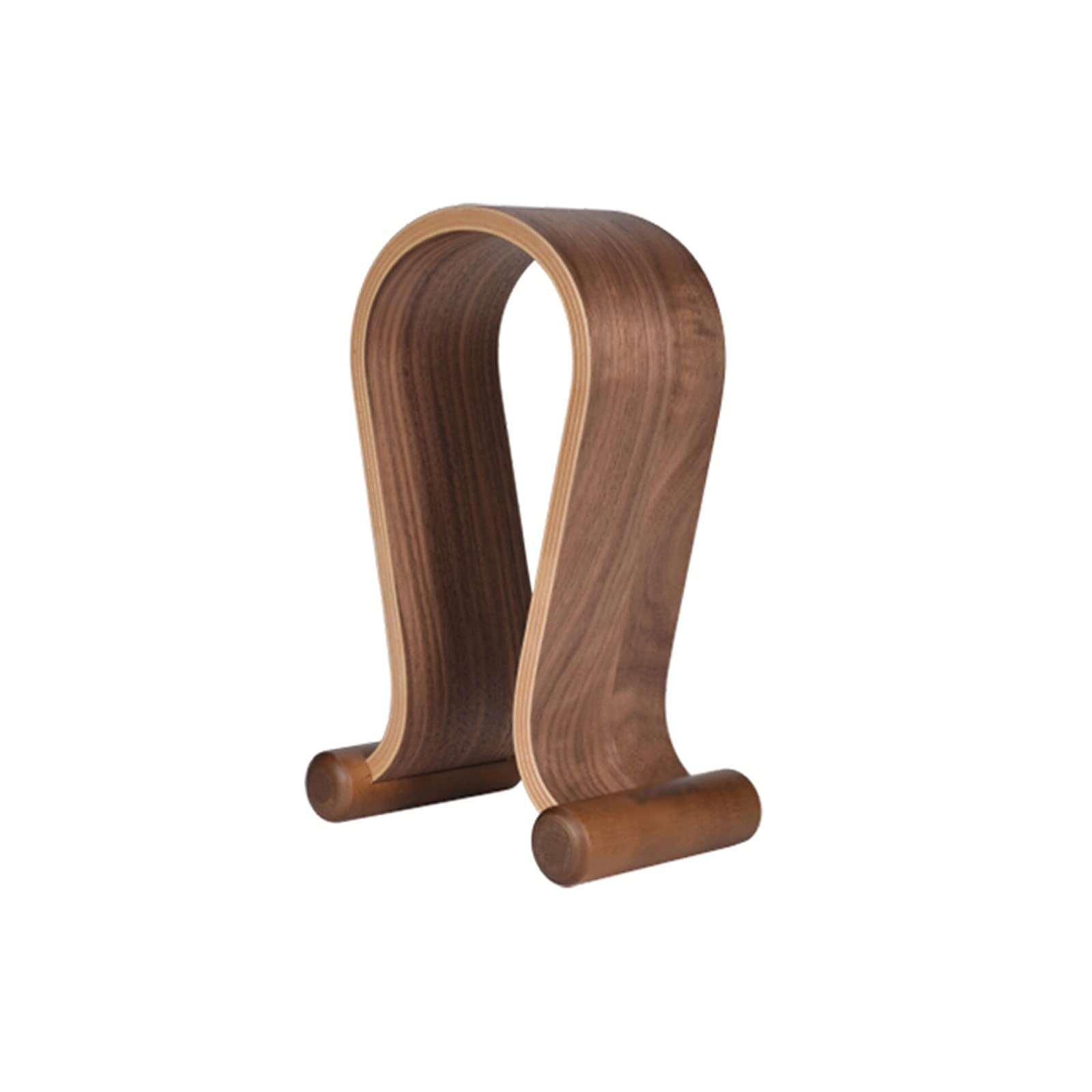 MRKU Headphone Stand Holder Headset Hook Hanger Desktop Wooden Simple Protection for PC Gaming in Internet Cafes