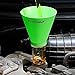 OEMTOOLS 87024 Oil Funnel for Toyota, Lexus, VW, and Mercedes Vehicles | No-Spill Design – Funnel Screws Directly into Filler Neck | Save Time on Your Next Oil Change |Hard-to-Miss Green Color