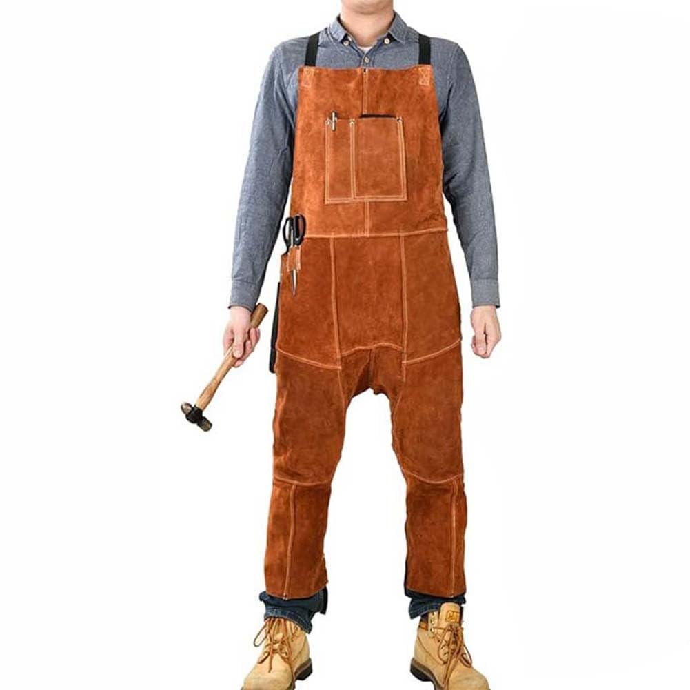 Tablier de soudure double face en velours avec bandoulière pour homme et femme, très résistant et ignifuge, design réversible