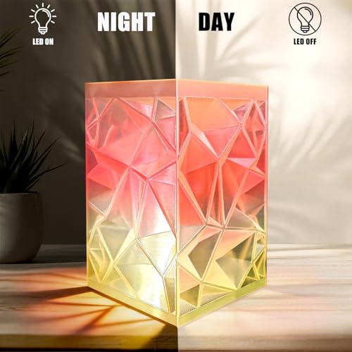 Image of OVV3D Translucent PLA Filament 1.75mm, Sunset Multicolor Transparent 3D Printer Filament, Clear PLA Red Oragne Yellow Gradient Color Change Rainbow Filament, Spool 1KG, + /- 0.02 mm
