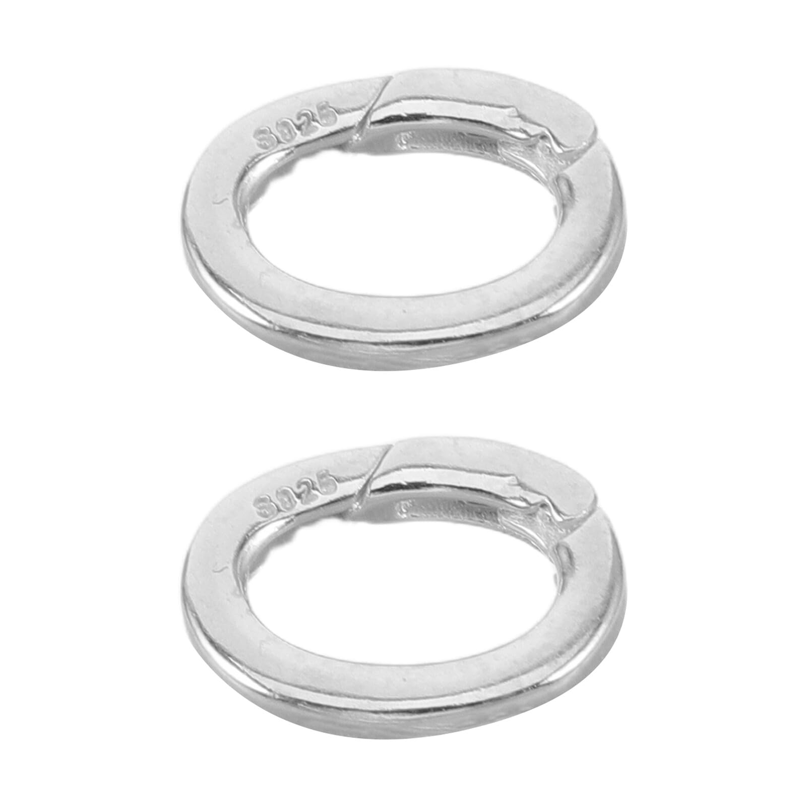 PLAFOPE 2 Piezas Accesorios de Joyería Cierres de Resorte Metálicos Conectores para Pulseras de Joyería Cierres para Collares Joya para Hacer Collares y Pulseras