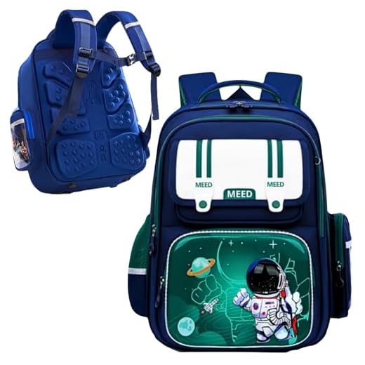 Mochila Escolar Ortopedica Infantil Astronauta Impermeavel Espaçosa Menino Ótimo Acabamento Costura Reforçada Alta Durabilidade Proteção Lombar (VERDE)