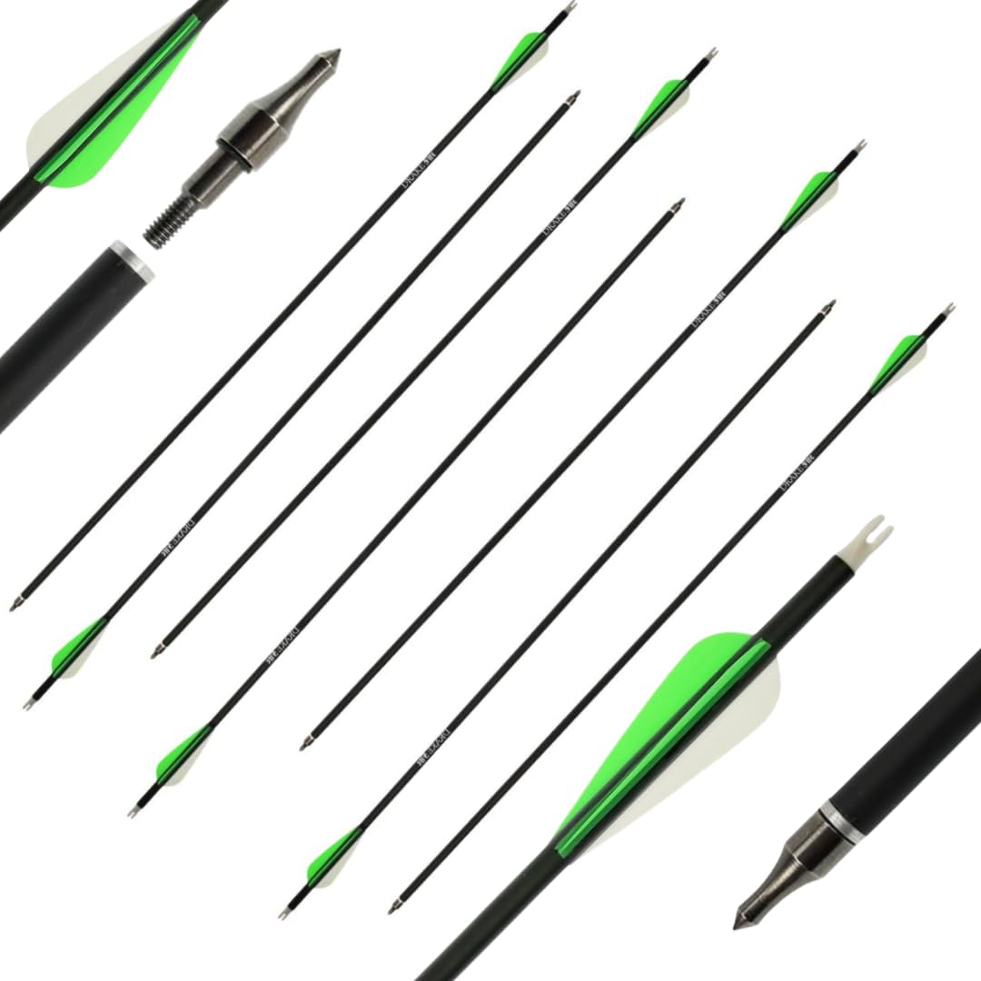 12 x Komplettpfeil | Drake Fire, 28–32 Zoll, Carbon-Hybrid-Pfeil