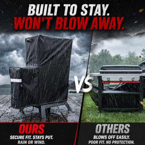 Image of Utheer Grill Cover for Masterbuilt 30 /40 Inch Slow and Cold Smoker Side Box