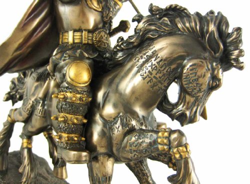 Estatua Odin Dios Nórdico Acabado Bronce miniatura 6