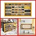 30-Drawer Plastic Small Parts Organizer - Desktop or Wall Storage Drawers for Organizing Hardware, Crafts, Garage, or Classroom by Stalwart (Yellow)
