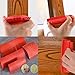Wood Grain Paint Tool,6PCS Soft Rubber Wood Grain Painting Tool, Textured Pattern Roller with Handle for Wall Floor Furniture DIY Room Decoration
