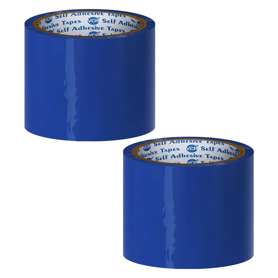 VCR Blue Color Tape - 50 Meters in Length - 72mm / 3" Width - 08 Rolls Per Pack - BOPP Self Adhesive Tape for Arts and Craft use, Box Packing, Office and Home use (B07RT8QYWG) Amazon Price History, Amazon Price Tracker