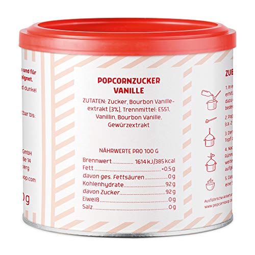 Popcornloop – Das Starter-Paket, Mais 500g Butterfly und Mushroom, Popcornöl, Vanille Zucker, Haube - 2