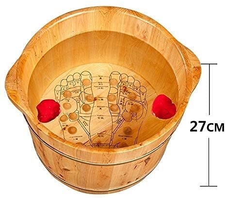 Spa de pies de madera maciza para masaje y pedicura miniatura 2