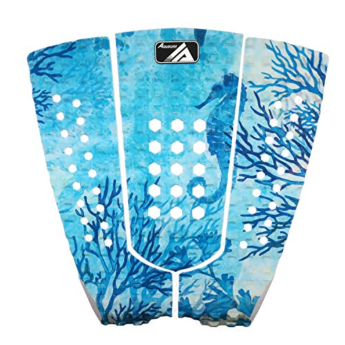 3 Piece Gray Stomp Pad Surfboard EVA Traction Pad with 3M Adhesive