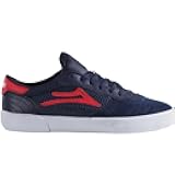Men’s Cambridge Low-Top Skateboarding Shoe - Navy/Red Suede, 10.5 US