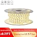 Shine Decor dimmable Led Strip Lights, Rope Light, High Voltage 110V-120V, SMD 2835 60Led/M, 50ft/roll, 4000k Neutral Color White, with Plastic Tube Cover, Flexible Indoor/Outdoor use, Accessories in