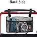 Wheelchair Side Bag, Armrest Storage Pouch with Cup Holder and Reflective Strip Use of Waterproof Fabric, for Most Wheelchairs, Walkers or Rollators (Gray)