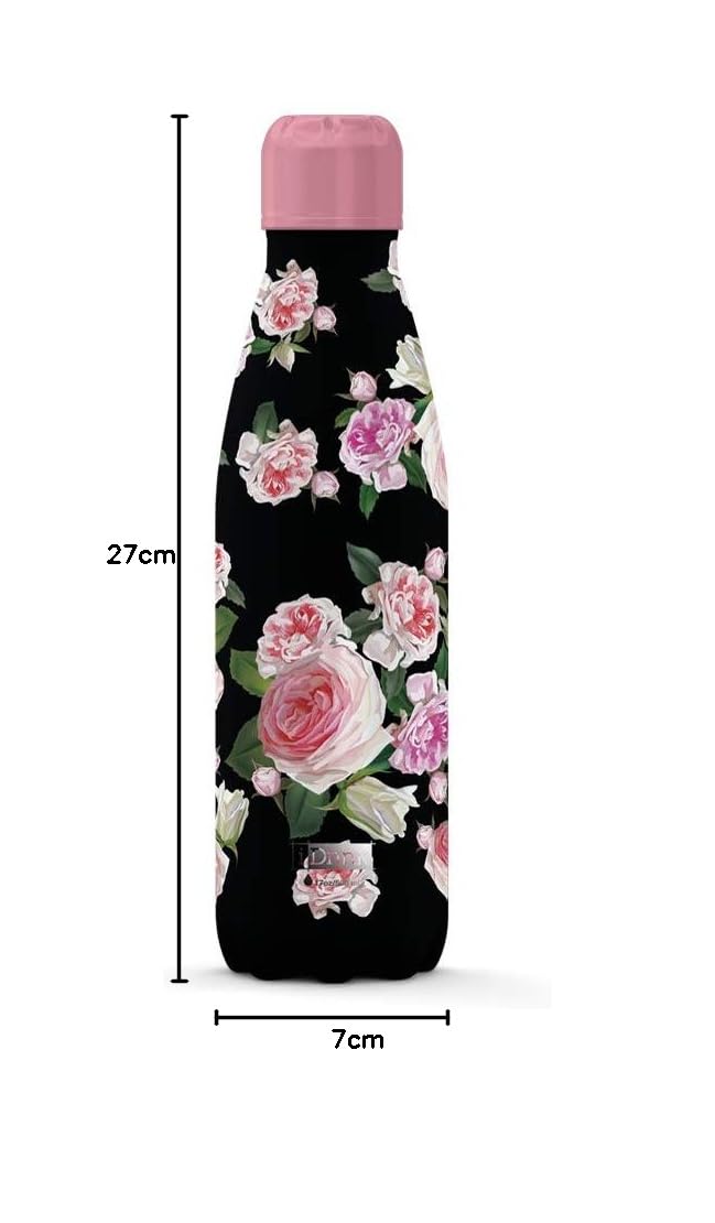 IDRINK Botella Térmica Doble Pared 350/500/750/1.000 ML, Decorada (500 ML, Roses) — view 4