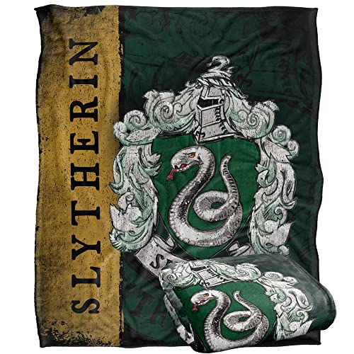 Harry Potter Blanket 50x60 Harry Potter House Crest Slytherin Silky Touch Super Soft Throw Blanket