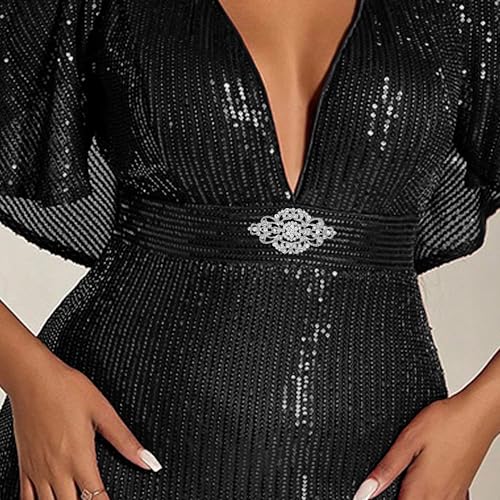 Vintage Wedding Bridal Crystal Art Deco Rhinestone Brooch Pin2