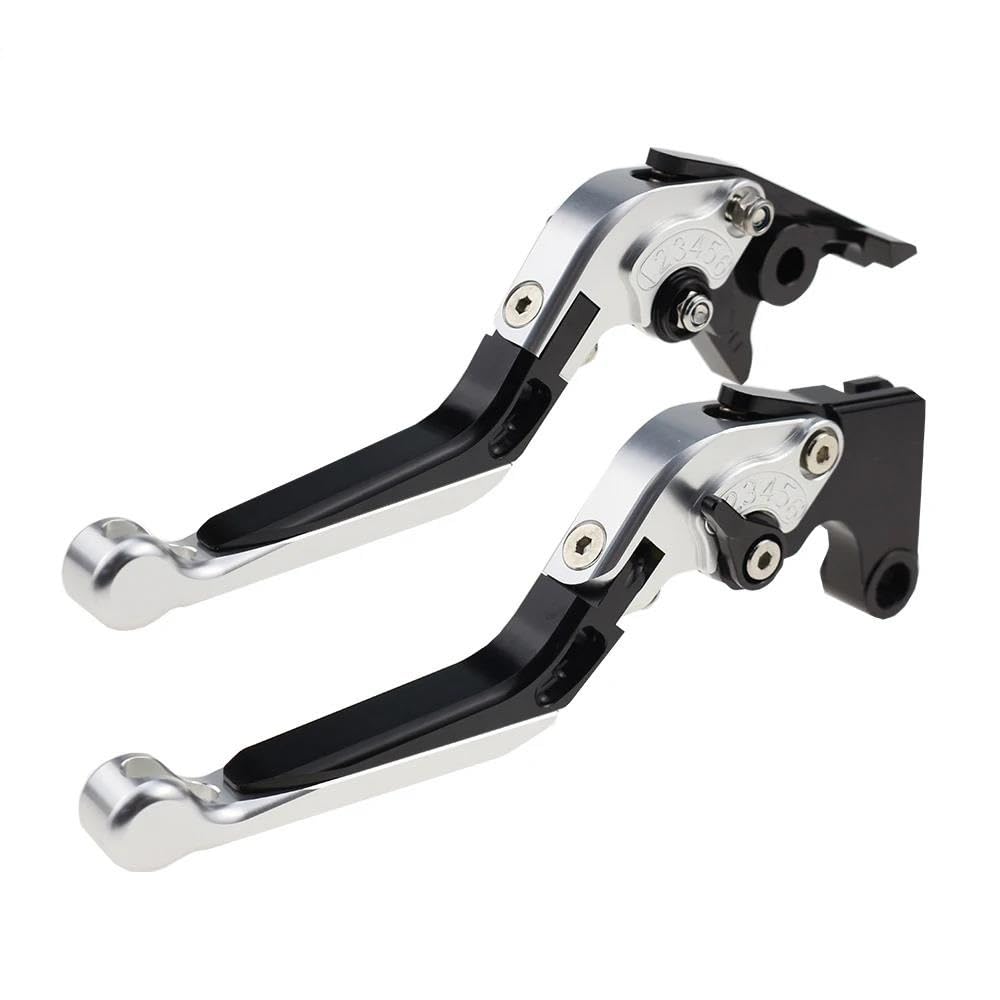Ewrsghrt Silver Folding Brake Clutch Levers For Honda Cbr600rr 2003 2004 2005 2006 Handlebar Lever Accessories(Silver)