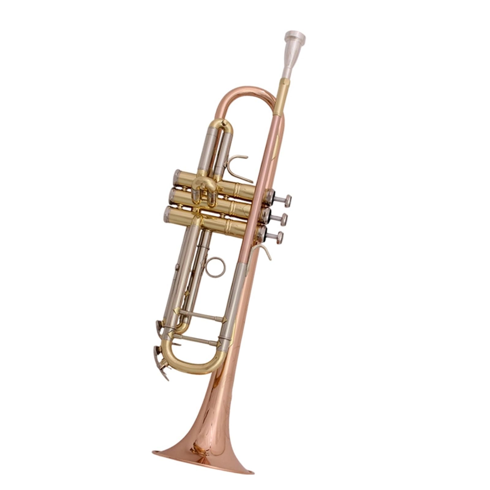 Instrumento De Trompeta Estándar Trompeta En Si Bemol Instrumento De Enseñanza Para Principiantes De Interpretación Profesional(3)