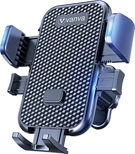 vanva [ Big Phones & Thick Case Friendly ] Universal Air Vent Car Mount, [ Military-Grade Protection ] Cell Phone Holder for Car Hands Free Clamp Cradle Vehicle Compatible with All iPhone Series