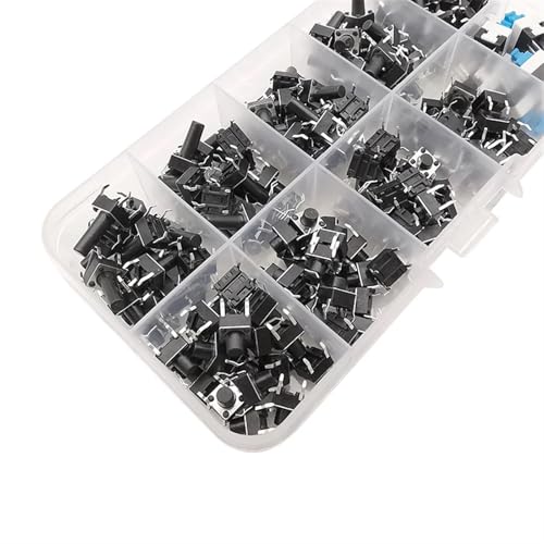Kit de interruptor de botón táctil momentáneo surtido mini miniaturas PCB 4
