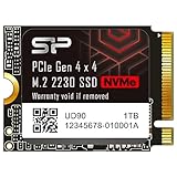 シリコンパワー 1TB NVMe 4.0 Gen4 PCIe M.2 2230 SSD R/W 4,900/3,200 MB/s Steam Deck対応 UD90 2230 SP01KGBP44UD9007