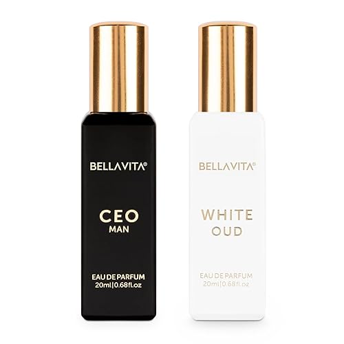 BELLA-VITA CEO Hombre y Blanco Oud Unisex  Perfume EDP de larga duración 2x20ml para hombre y mujer