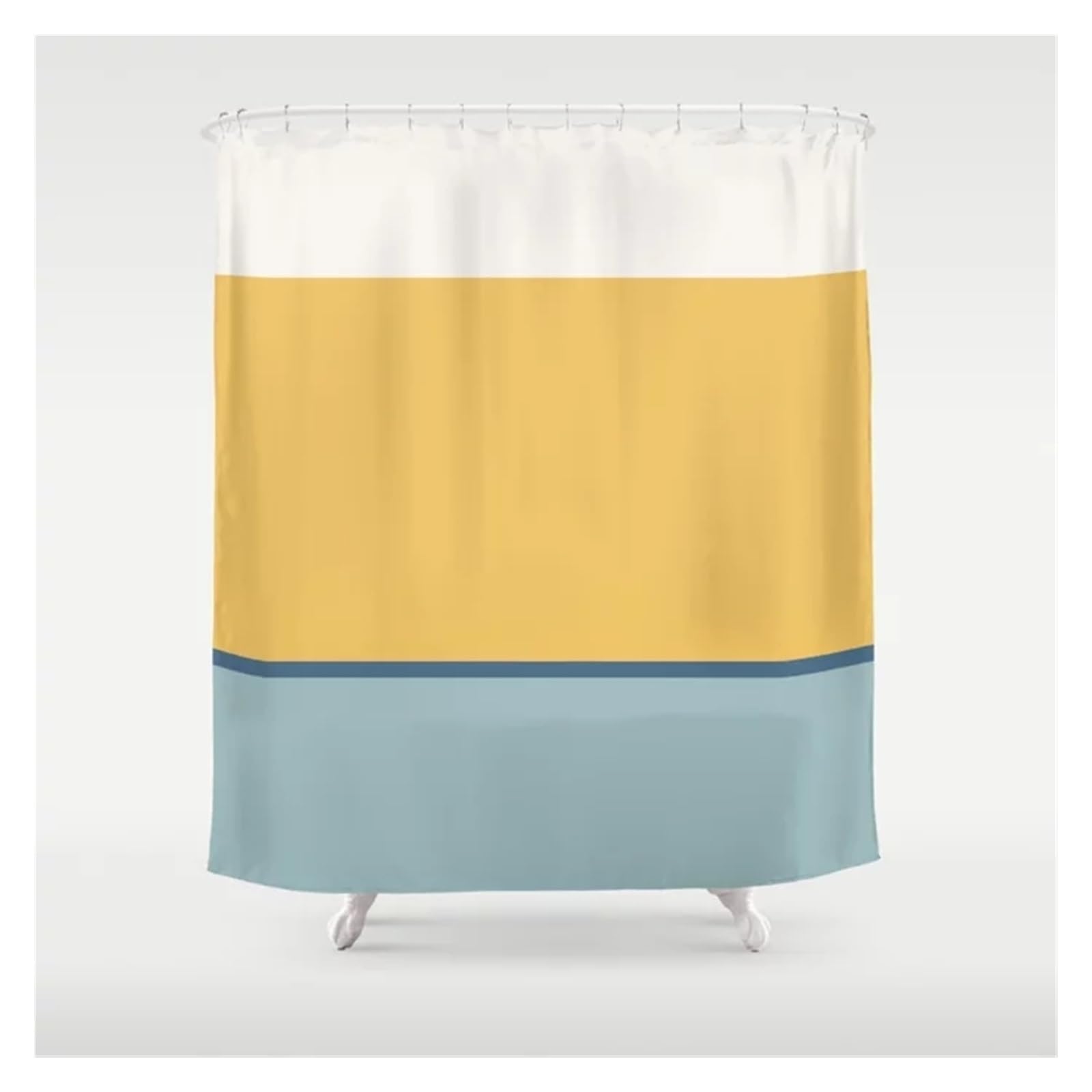 Rideau Douche Rideau de Salle de Bain à Motif de Blocs de Couleurs, Simple et Moderne, décoration de la Maison, Baignoire étanche, Rideau de Douche de personnalité créative(11,200x180cm)