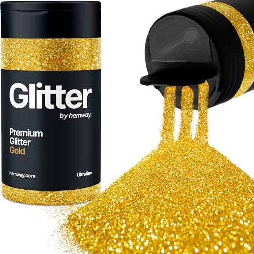 Hemway Fluoreszierender Glitzer, Fein, 130 G – Metallisches Glitzerpulver Für Epoxidharz, Nägel & Basteln