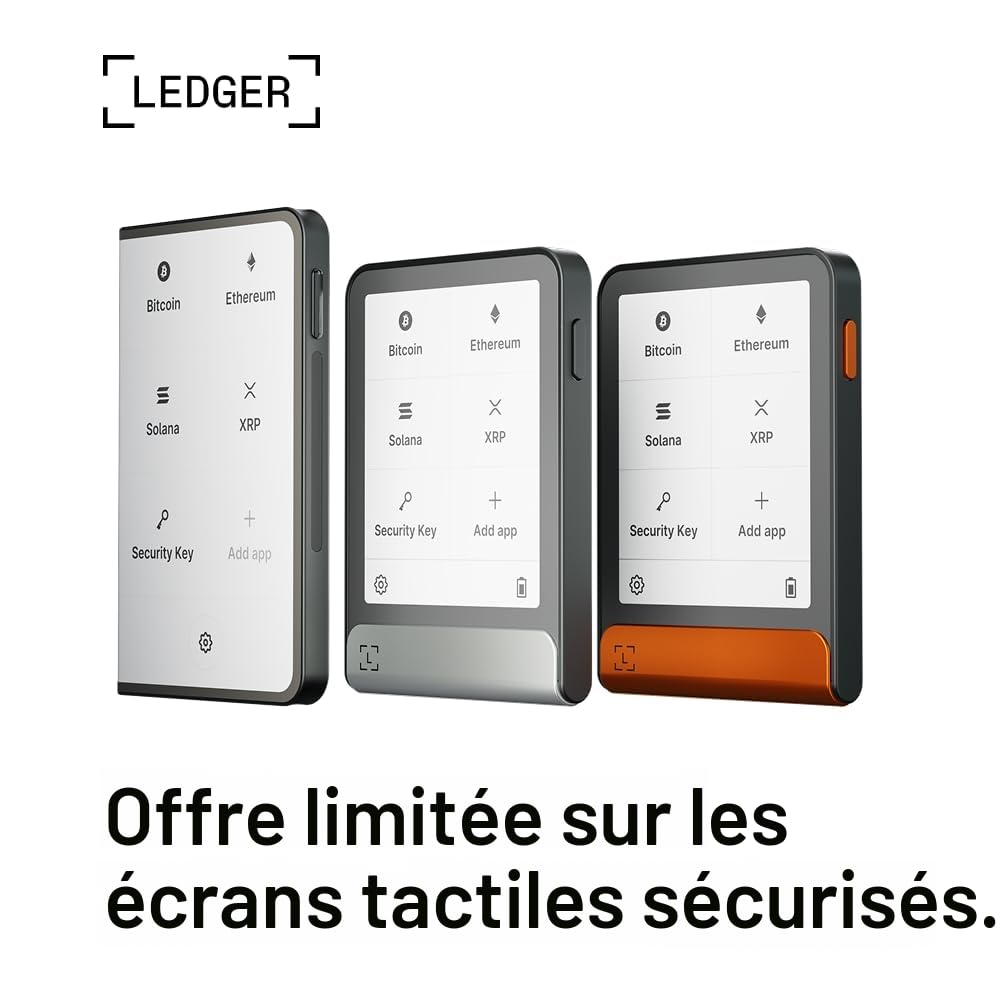 Ledger Flex - Faites l’expérience d’Un Wallet Crypto à écran Tactile E Ink sécurisé (Flex + Magnet Folio)