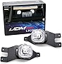iJDMTOY Clear Lens Fog Light Kit w/ 9145 Halogen Bulbs Compatible With 1999-2004 Ford F-250, 2001-2004 Ford F-350 F-450 F-550 Super Duty & Excursion