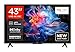 TCL 43V6C 43 Zoll 4K UHD Smart Fernseher – HDR10+, HVA-Panel, Dolby Vision, Google TV, HDMI 2.1, DVB-T2/C/S2, Bluetooth 5.2, Sprachsteuerung mit Alexa & Google Assistant