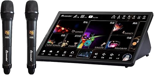 DAMIN156-4TB 15.6" reproductor de karaoke, SSD, amplificador de mezcla 5 en 1