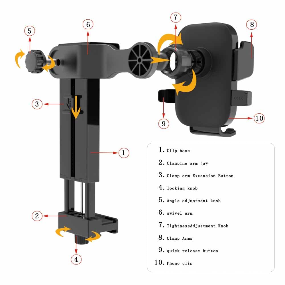 Soporte de teléfono para Tesla Model ajustable, soporte de teléfono Tesla para modelo 3 y modelo Y, pantalla de consola central para instalar un soporte de teléfono celular, soporte de